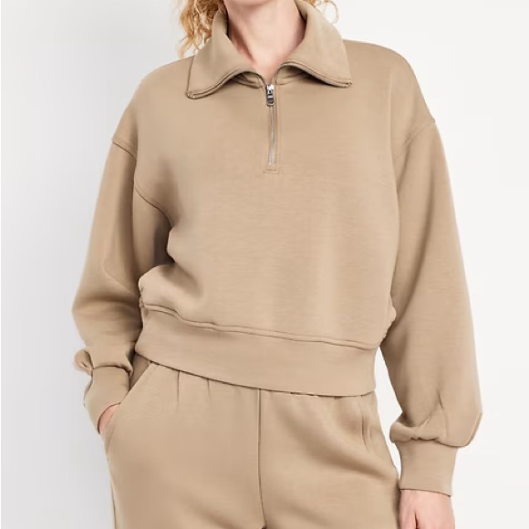 Old Navy Tops - NWT! Old Navy Bounce Fleece Half-Zip Pullover Sweatshirt - Size Large Tall Only